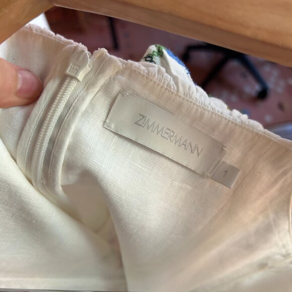 Zimmermann Floral Print Midi Length Dress - Size S - Picture 8 of 8